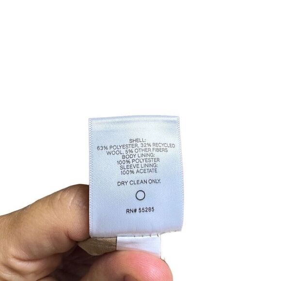 NWT express men’s wool coat size large - Picture 3 of 5